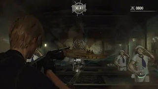 Resident Evil 4 Remake - Chapter 9 Grand Hall Shooting Gallery: Leader Zealot Charm (1A to 2C) PS5