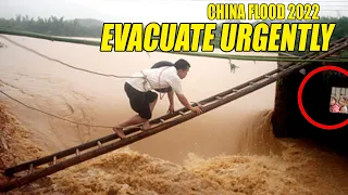 China flood 2022: River in Hubei are at risk of breaking dikes at any time, people evacuate urgently