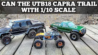 Can The UTB18 Capra Trail With 1/10 scale crawlers