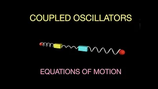 Equations of motion for coupled oscillators