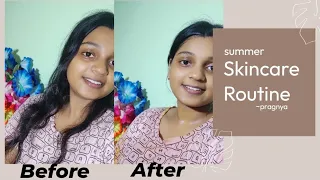 Summer skincare Routine. #summer #skincare #skincarewith@Pragnya_Dash ❤️