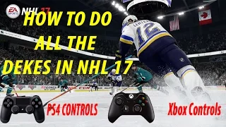 NHL 17 DEKES TUTORIAL PS4 & XBOX ONE CONTROLS