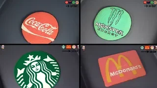 FOOD Pancake art - Coca Cola, Monster, McDonald's, KFC, Starbucks, Mantos