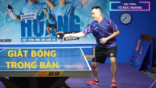 Technique of looping the ball on the table