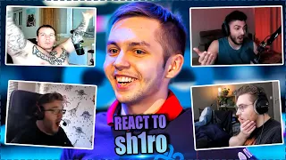 CS GO PROS & CASTERS REACT TO SH1RO UNREAL PLAYS