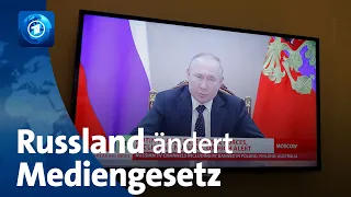 Gesetzesänderung: Russland bestraft "Falschinformationen"