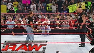 Evolution, Goldberg, Shawn Michaels, Mark Henry & Eric Bichoff Segment RAW Oct 13,2003