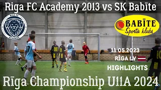 Riga FC Academy 2013 vs SK Babīte Highlights｜U11A RĪGA CITY CHAMPIONSHIP 2024