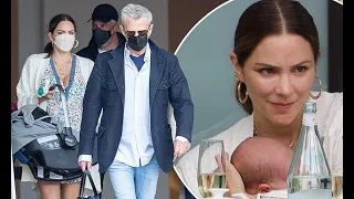 EXCLUSIVE: Katharine McPhee, 37, and David Foster, 71, step out for the FIRST TIME with son Rennie a