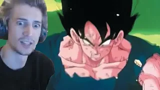 xQc reacts to Goku Goes Super Saiyan For The First Time Remastered (with chat)