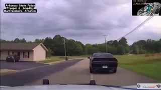Arkansas State Police Wild Chase and Crash With 2 Babies In The Car