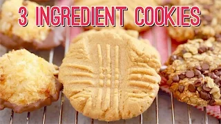 3 Ingredient Cookies: Peanut Butter Cookies Recipe & More!