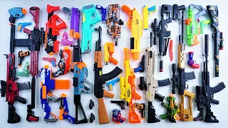 Mengumpulkan 7 Sniper Gun Black AK47 Sniper Gun M16 Realistic Sniper Nerf Sniper Assault Rifle