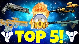 TOP 5 ARMAS EXCEPCIONALES (PRINCIPALES) PvP/PvE | DESTINY