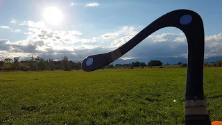 Dragonfly 2 boomerang from James Hoy, super slow motion (1/8 speed at 30fps)