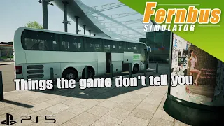 Things the game don't tell you| Fernbus Simulator PS5