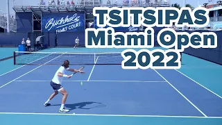 Stefanos Tsitsipas Miami Open 2022 Court Level Practice