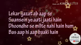 Dekha Hazaron Dafa Aapko - lekar ijazat ab aap se | Whatsapp Status Lyrical Video | female lyrics