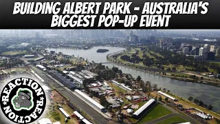 American Reacts To Building Albert Park - Australia's Biggest Pop-up Event