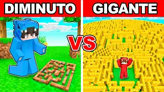 Laberinto DIMINUTO vs GIGANTE en Minecraft
