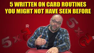 5 Routines Using Writing On Cards You Might Not Have Seen Before | 5x5 With Craig Petty