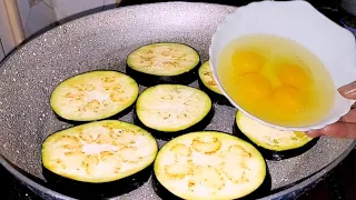 2 eggplant with 3 eggs! This eggplant and egg recipe is very easy and delicious