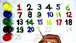 1 to 100,One two three, 1 to 100 counting, ABC, ABCD, 123,Numbers, learn to count, national school