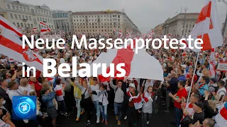 Zehntausende demonstrieren in Minsk gegen Lukaschenko
