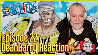 One Piece - Episode 22 "The Strongest Pirate Fleet! Commodore Don Krieg!" REACTION