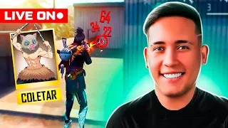 LEVELUP AO VIVO 💙 MESTRE 5 RANQUEADA SOLO 💙 FREE FIRE MOBILE 💙