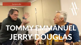 Tommy Emmanuel and Jerry Douglas - Backstage at Royal Festival Hall London