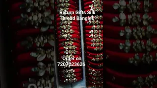 Return Gift Bangles #threadbangles #bangle #silkthreadbangles #bridalbangles #returngifts #trending