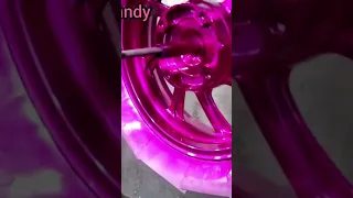 Repaint Velg Motor Pink Candy Glossy Part 7 - @suryapaintingbekasi2326