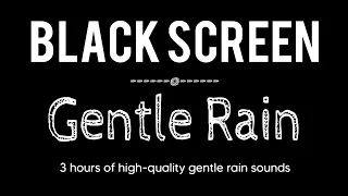 Sleep Immediately with Rain Sounds Black Screen, Relaxation with Rain Sounds