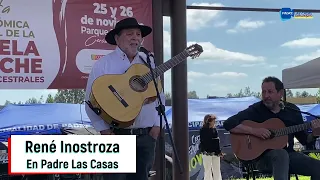 René Inostroza en Padre Las Casas, en la Fiesta de la Cazuela Mapuche