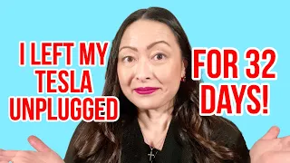 How Much Did Tesla Battery Drain When Left Unplugged for 32 Days?