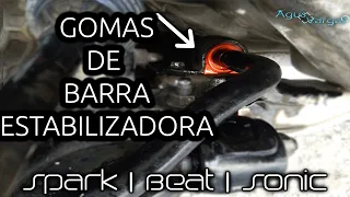 CAMBIAR BUJES GOMAS DE BARRA ESTABILIZADORA SPARK/BEAT/SONIC (ELIMINAR RECHINIDO) | Agus Vargas