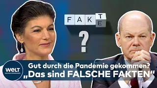 WAGENKNECHT: „Das sind falsche Fakten!“ Hier widerspricht sie SCHOLZ deutlich | WELT INTERVIEW