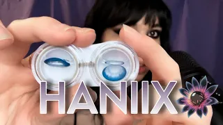 АСМР распаковка и обзор линз от HANIIX 👁️💜 ASMR unpacking and review of lenses from HANIIX 😍