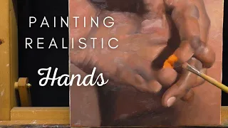 Painting Realistic Hands - Oil Paint Demonstration | Learn about Skin Tones, Underpainting and More