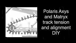 Polaris Axys and Matryx track tension and alignment DIY