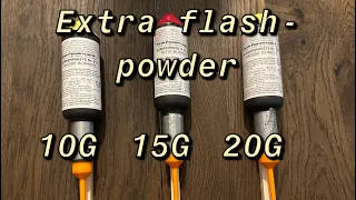 Zink 915 + pimp 10g-15g-20g flash powder WEISSE BLINKER & ROTE BLINKER