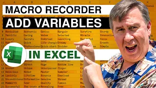 Excel - Add Variables to Fix Recorded Excel Macro - Episode 1778