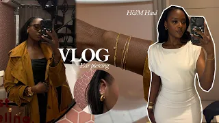 WEEKLY VLOG: How i install tape extensions +Events + H&M Haul +Ear Piercing