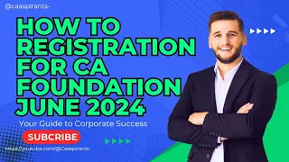 How to registr for ca foundation june 2024 || ca foundation registration process || #cafoundation