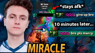They told MIRACLE to GIVE UP and this is what HE DID... dota 2