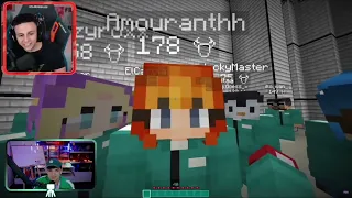 KOMANCHE REACCIONANDO A CLIPS CON AMOURANTH | SQUIDCRAFT GAMES 2