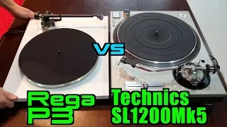 SL1200Mk5 vs Rega P3  ( :-)same cart used for both decks, only the labelling was wrong on screen
