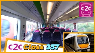 c2c Train (Class 357) full journey  between London Fenchurch Street and Southend Central