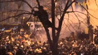Violence breaks out in Ukraine EU protests